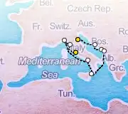 10 Night Ravenna to Rome cruise