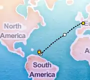 16 Night Paris to Pointe-a-Pitre cruise