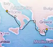 7 Night Athens to Rome cruise