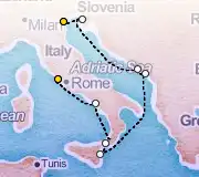 8 Night Rome to Venice cruise