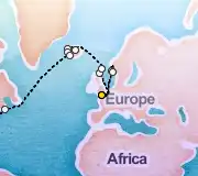 22 Night London to New York cruise