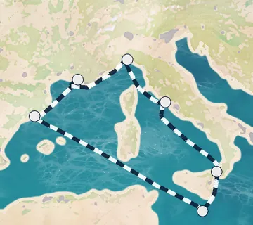 7 Night Messina to Taormina cruise