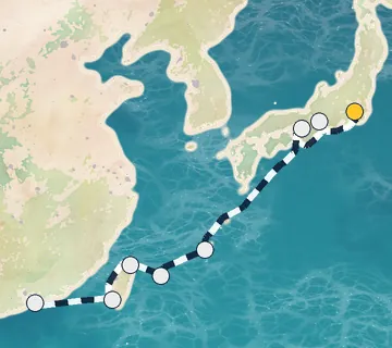 10 Night Tokyo to Hong Kong cruise