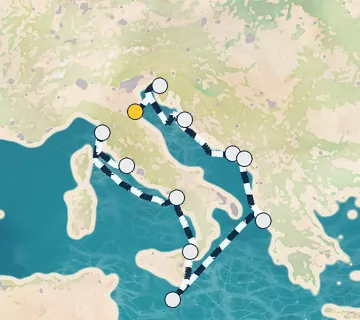 10 Night Ravenna to Rome cruise