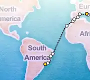 19 Night Sao Paolo to Rome cruise