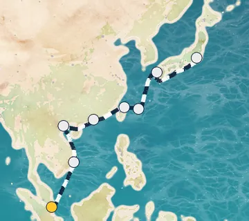 14 Night Singapore to Tokyo cruise