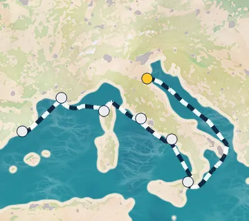 7 Night Ravenna to Barcelona cruise