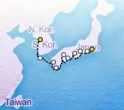 9 Night Tokyo to Seoul cruise