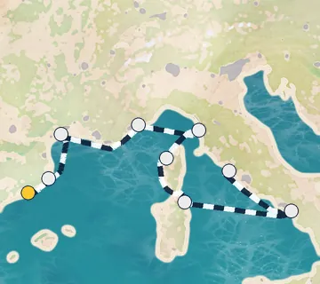 8 Night Barcelona to Rome cruise