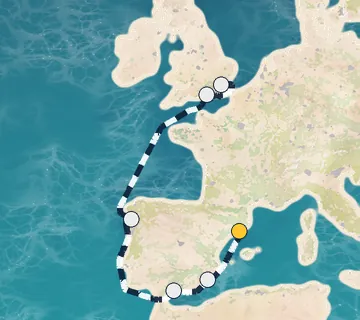7 Night Barcelona to Tilbury cruise