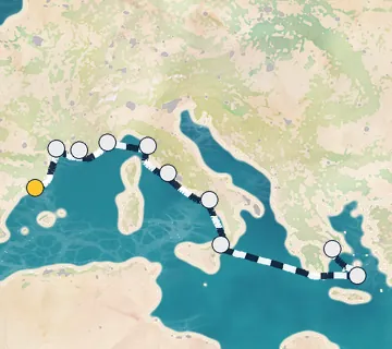 10 Night Barcelona to Athens cruise