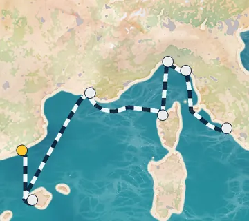 7 Night Barcelona to Rome cruise
