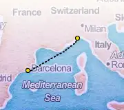 2 Night Savona to Barcelona cruise