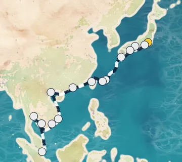 21 Night Tokyo to Singapore cruise