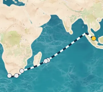 19 Night Singapore to Cape Town cruise