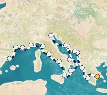 21 Night Athens to Barcelona cruise