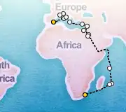 31 Night Alicante to Durban cruise