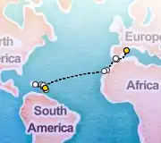 22 Night Barcelona to Pointe-a-Pitre cruise