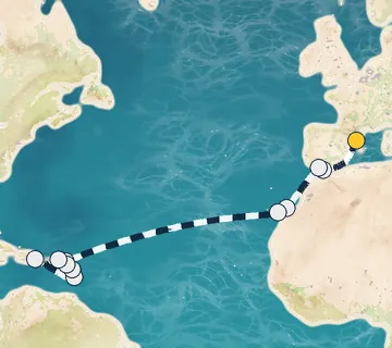 22 Night Barcelona to Pointe-a-Pitre cruise