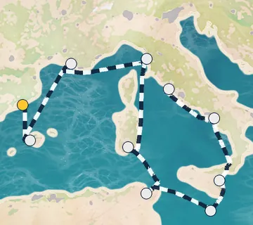 10 Night Barcelona to Rome cruise