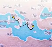 7 Night Athens to Rome cruise