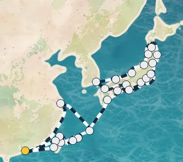 40 Night Hong Kong to Tokyo cruise