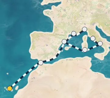 12 Night Tenerife to Rome cruise