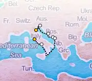 7 Night Ravenna to Rome cruise