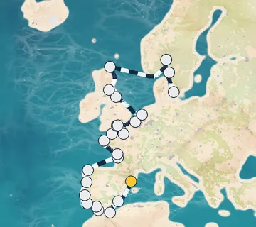 29 Night Barcelona to Copenhagen cruise