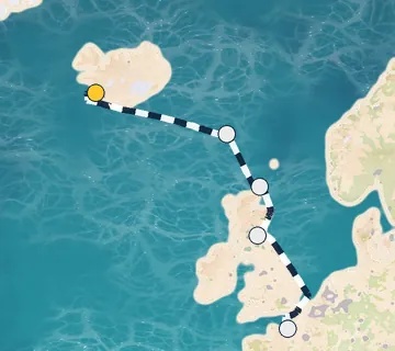 7 Night Reykjavik to Paris cruise