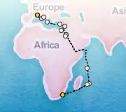 27 Night Marseille to Durban cruise