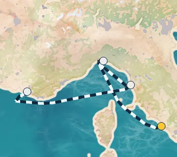 3 Night Rome to Marseille cruise