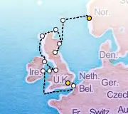 14 Night Bergen to Greenwich cruise