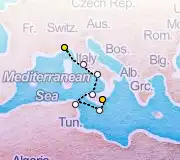 6 Night Savona to Catania cruise