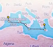 7 Night Athens to Barcelona cruise
