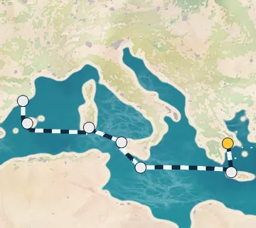 7 Night Athens to Barcelona cruise