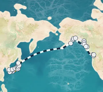 39 Night Kobe to Vancouver cruise