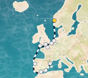 14 Night Bergen to Barcelona cruise