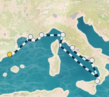 7 Night Barcelona to Rome cruise