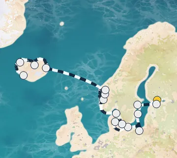 17 Night Helsinki to Reykjavik cruise
