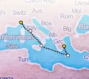 5 Night Savona to Athens cruise