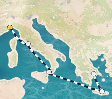 5 Night Savona to Athens cruise