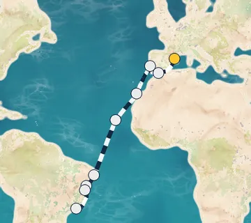 17 Night Barcelona to Rio de Janeiro cruise
