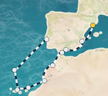 12 Night Barcelona to Lisbon cruise