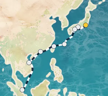 13 Night Tokyo to Singapore cruise