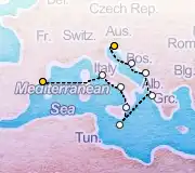 9 Night Barcelona to Trieste cruise