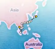 22 Night Tokyo to Bangkok cruise