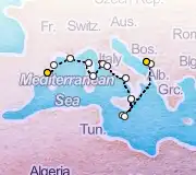 7 Night Barcelona to Rome cruise