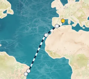 13 Night Barcelona to Salvador cruise