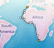 24 Night Lisbon to Cape Town cruise